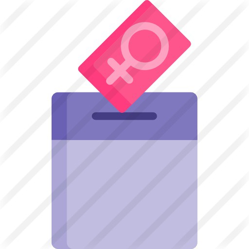 See more icon inspiration related to human rights, cultures, woman suffrage, feminism, voting, vote, femenine, gender, female, women, box, girl and right on Flaticon.