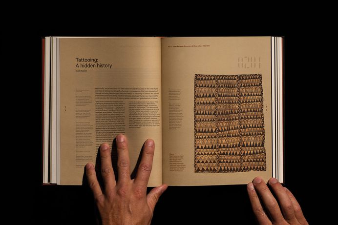 Book design by New Zealand-based studio Inhouse for Tatau, a publication on the history of Sāmoan tattooing