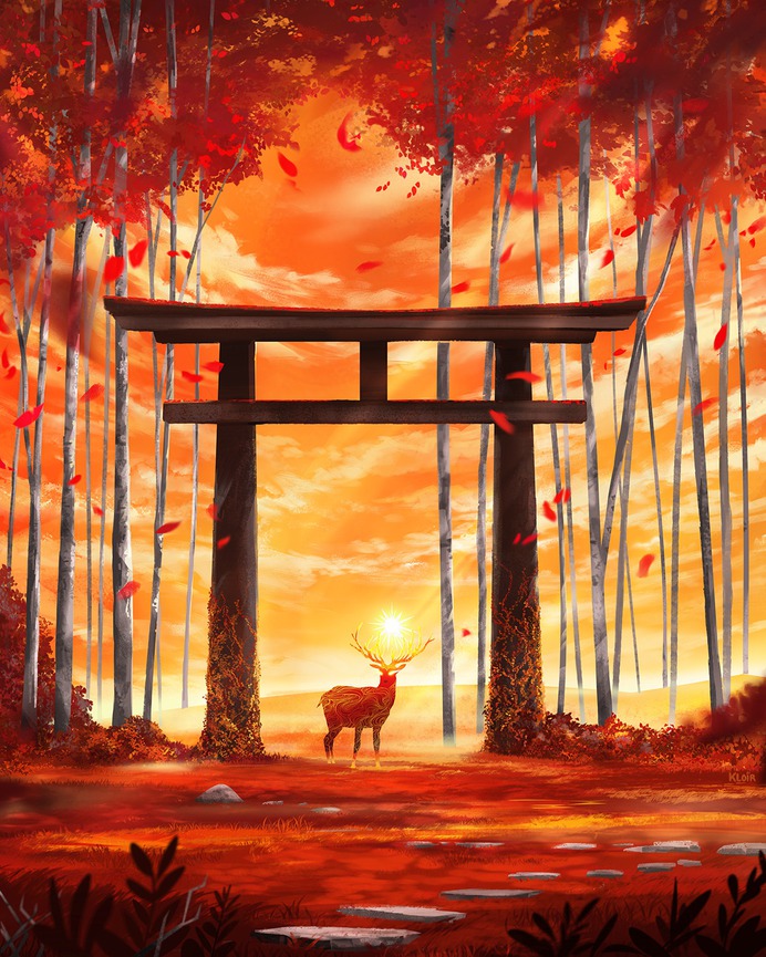 Sun Stag by kloir