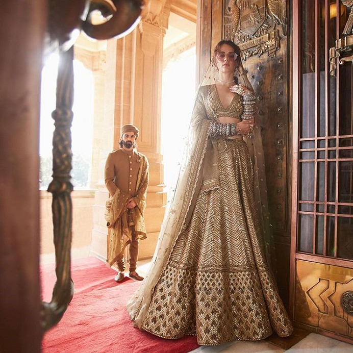 gold-lehenga