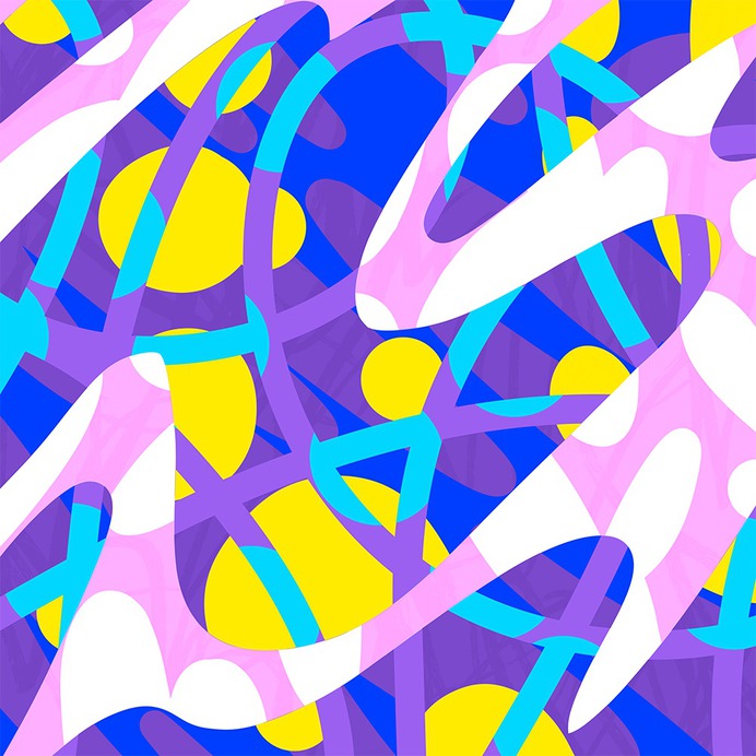 Experimental graphic pattern for key visuals designed by Andrei Robu www.robu.co