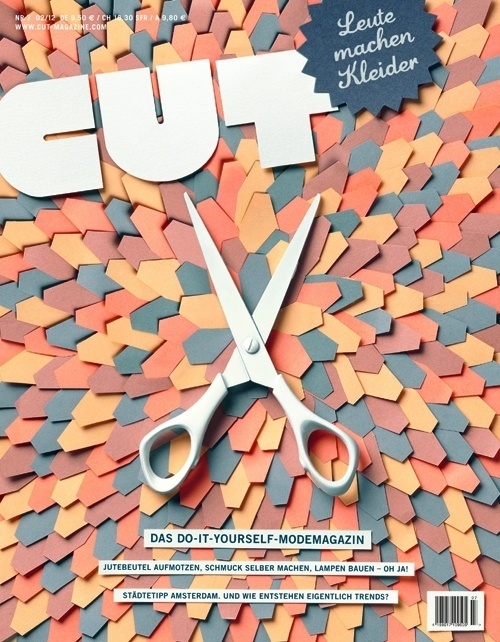 CUT - Leute machen Kleider #cut #scissors #cover #illustration #photography #paper #typography