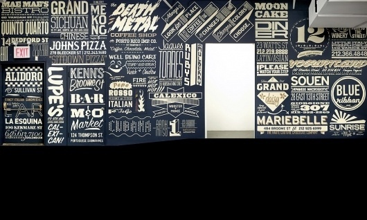 GrandArmy #lettering #restaurant #wall #handmade #lunch #typography
