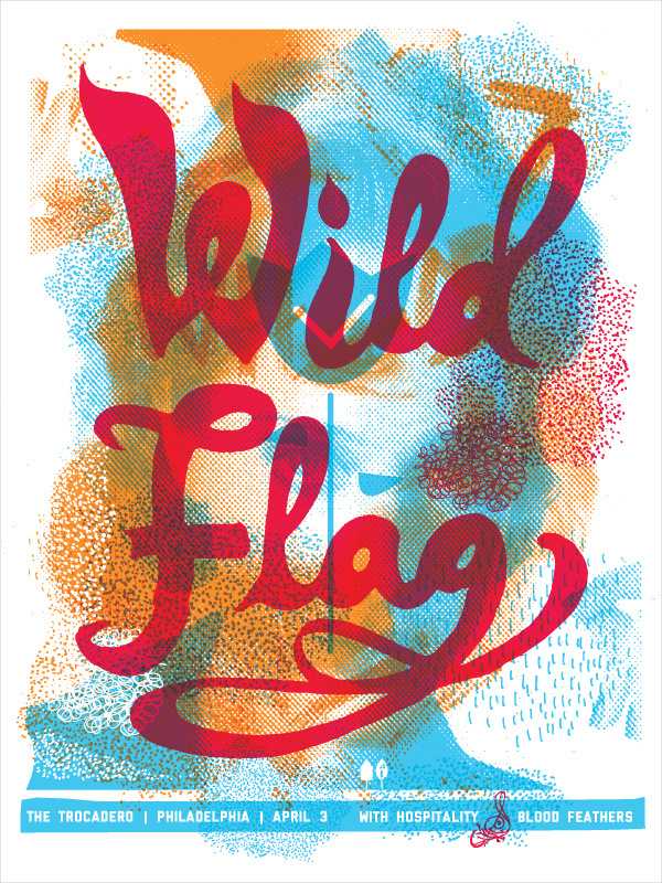 Wild Flag Shawn Hileman #masthead #screenprint #poster