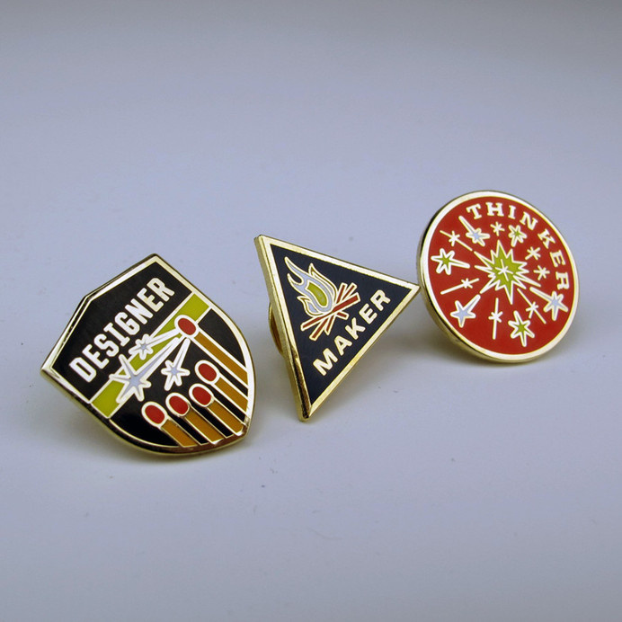 Designer, Maker, Thinker Pin Set #inspiration #accessories #design #graphic #product #pins #patches