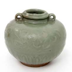 Jar with celadon glaze. Yuan dynasty (1279-1368) #porcelain