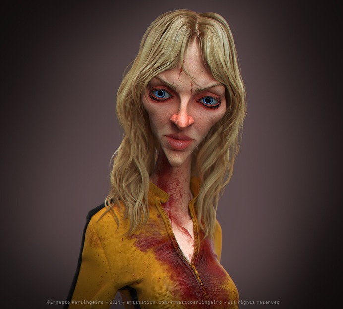 The Bride (kill bill - Uma Thurman) 3D model