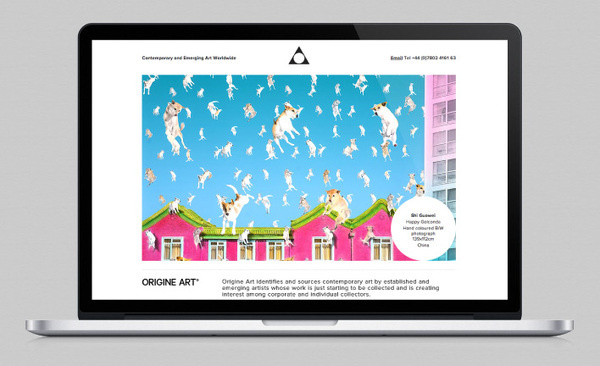 website design for Origine Art by Ascend Studio #website #art