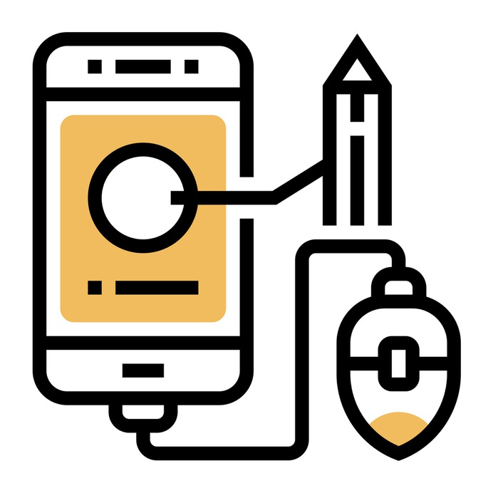 See more icon inspiration related to blog, click, online content, electronics, article, pencil, smartphone, online, marketing, social media, mobile and mouse on Flaticon.