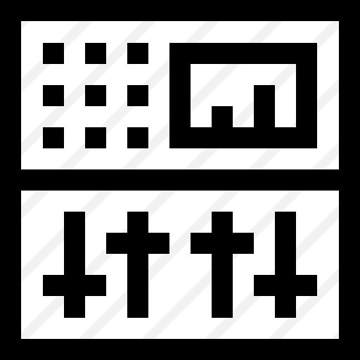 See more icon inspiration related to launchpad, ui, music and multimedia, music mixer, sound mixer, multimedia option, electronics, equalizer, mixer, sound and technology on Flaticon.