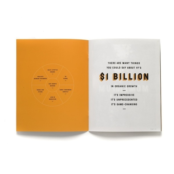 VF Corporation Annual Report 2011 Graphis #design