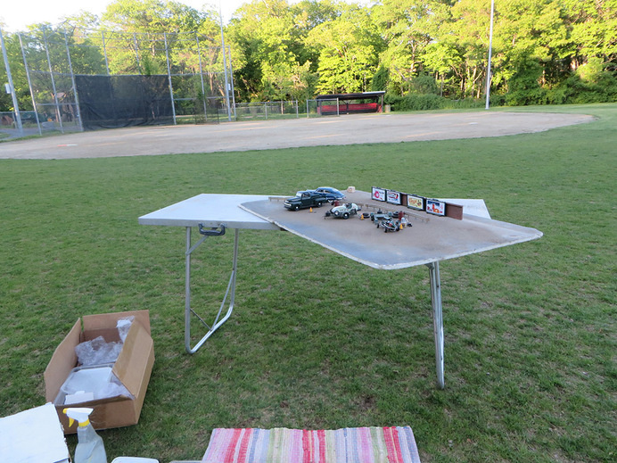 elgin-3 #sculpture #diorama #elgin #park #art #miniature #car