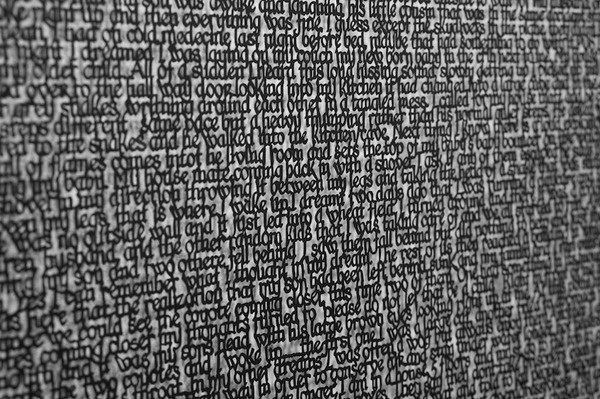 new cut paper messages by annie vought #pattern #typography