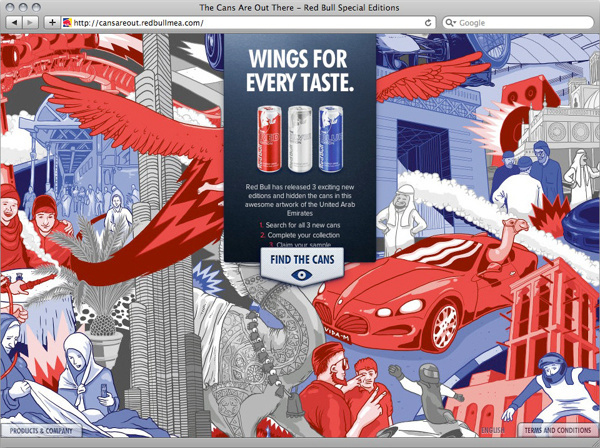 Red Bull on Behance #illustrated #scene #redbull