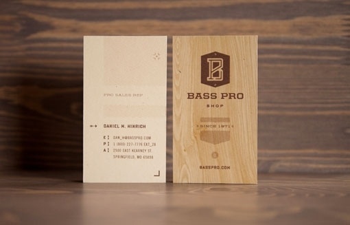 Design Work Life » cataloging inspiration daily #bass #business #card #wood #pro