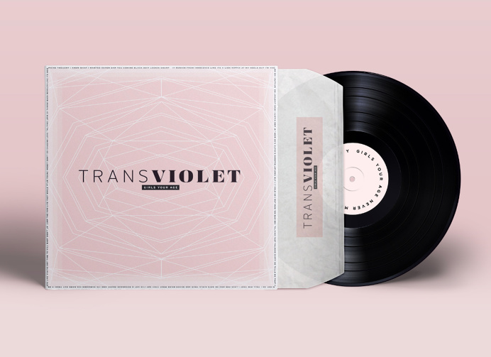 Music Poster design, band poster, modern graphic design poster, graphic design, poster, pink, transviolet, music, spotify, album art, cd cov