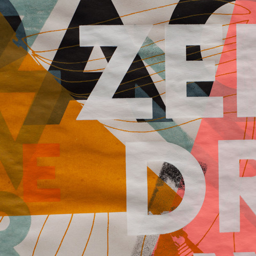 gezeever screenprint poster typography illustration gezeever open zeefdrukwerkplaats Antwerpen