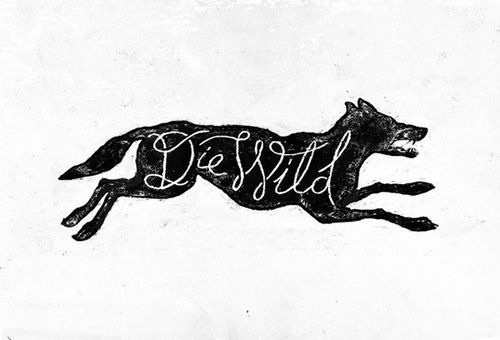 die wild print #wild #print #ink #wolf