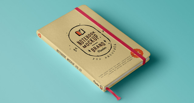 Free Notebook Mockup PSD