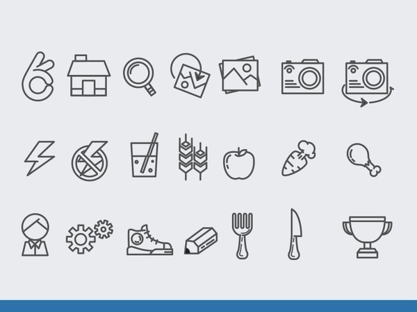 Healthy livin' icons #icons