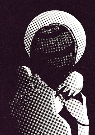 All sizes | locura. | Flickr - Photo Sharing! #halftone #woman #eyes #hair #crazy