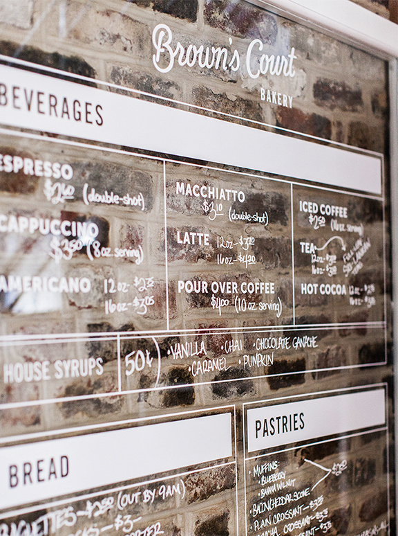 Nudge Studio | http://studionudge.com "Situated in an 1800s Charleston-style home, Brown's Court Bakery is the only remaining structure