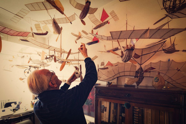 The ships that sail through the clouds | A R T N A U #ships #toys #flight #mobiles #paper