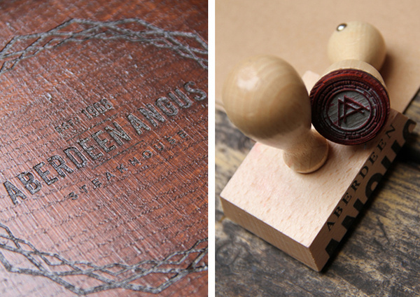 Aberdeen Angus Re-Brand #stamp #laser #clipboard #engrave