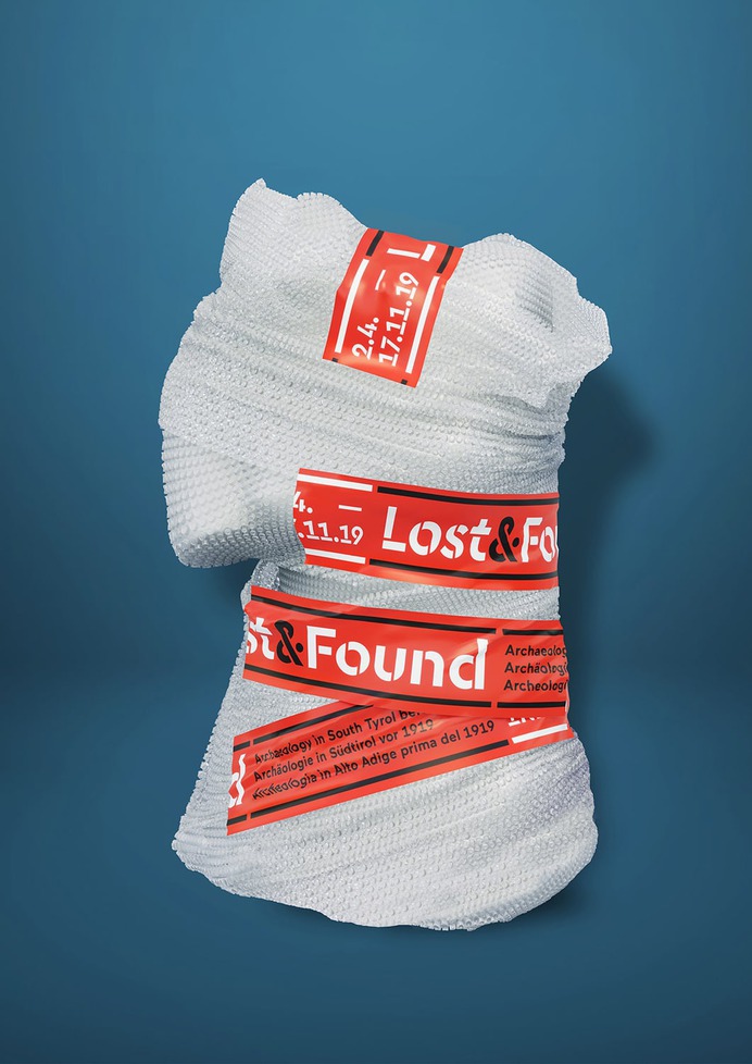 Lost & Found - Mindsparkle Mag Laurin Kofler, Philipp Putzer & Lukas Mayr designed Lost&Found Exhibition. The concept is based on taking up the aesthetics of the transport crates. #logo #packaging #identity #branding #design #color #photography #graphic #design #gallery #blog #project #mindsparkle #mag #beautiful #portfolio #designer