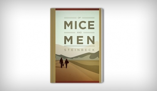Brandon Ehrlich #steinbeck #of #book #cover #illustration #men #mice #and