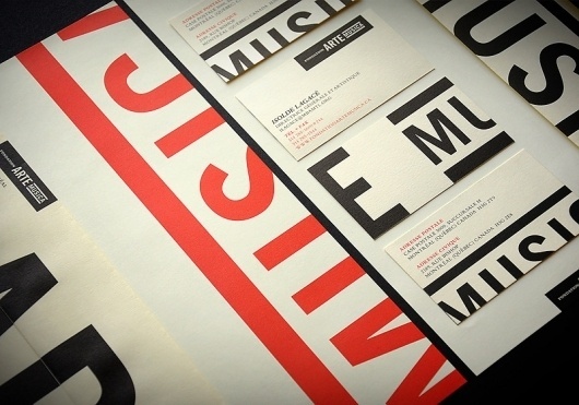 ARTE MUSICA : Sébastien Bisson #identity #stationary #typography