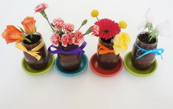 50+ Cute Mason Jar Craft Ideas #mason #bottle #jar #craft #homemade #diy