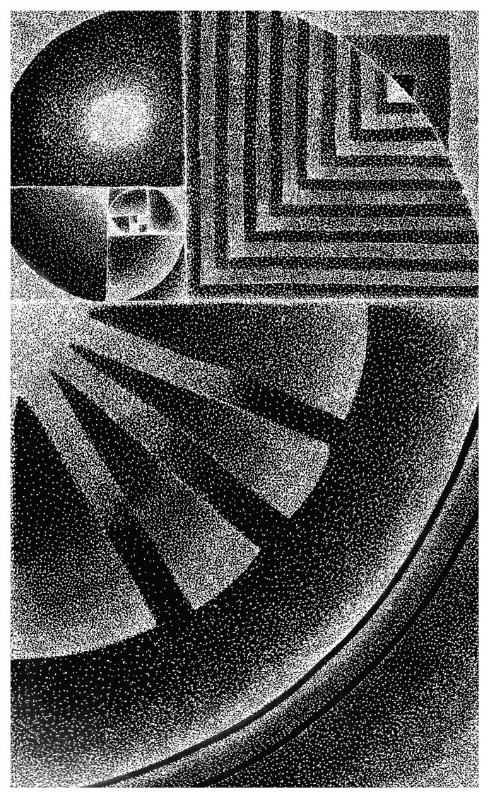 Fibonacci #illustration #stipple #pen and ink #fibonacci