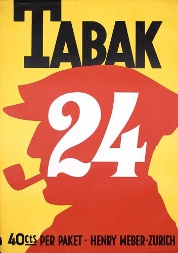 Vintage Swiss Tobacco Poster 1920s #vintage ad
