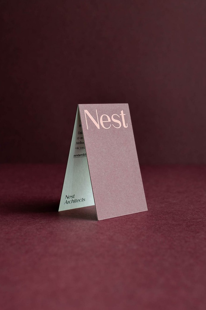 Nest Architects Branding - Mindsparkle Mag Nest Architects Branding by JAC&. Nest create spaces that reflect the people that inhabit them, today and in the future. Founded in 2006, the practice have an extensive folio of work that exudes warmth, meaning and a complete lack of pretence. #logo #packaging #identity #branding #design #color #photography #graphic #design #gallery #blog #project #mindsparkle #mag #beautiful #portfolio #designer