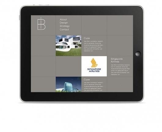 iB Architects - JPB STUDIO - Art & Creative Direction #ipad #interfacedesign #screendesign