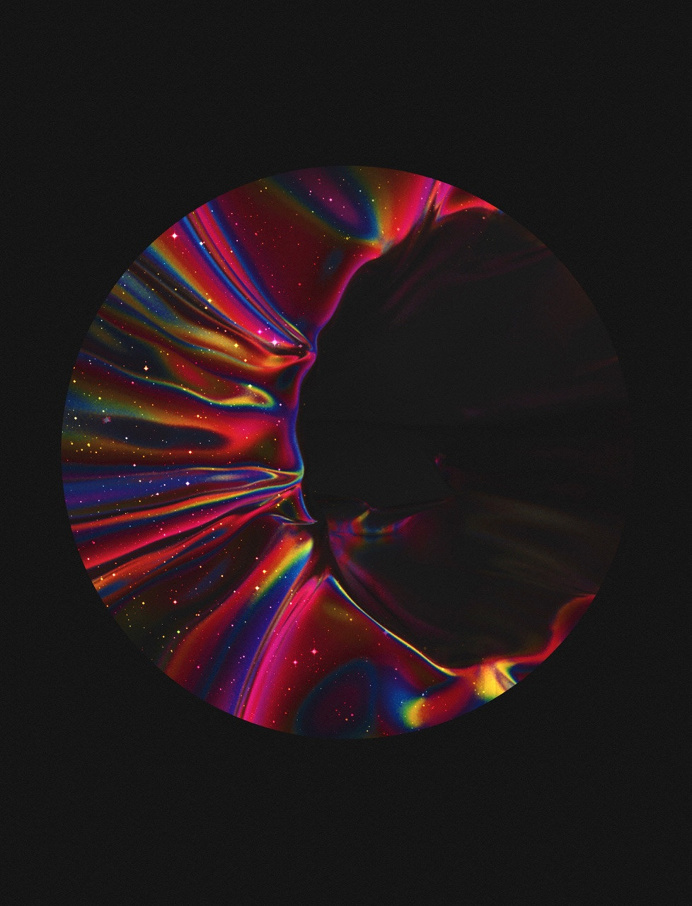 Crescent moon 🌙 Artwork by Quentin Deronzier #artwork #gradient #aesthetic