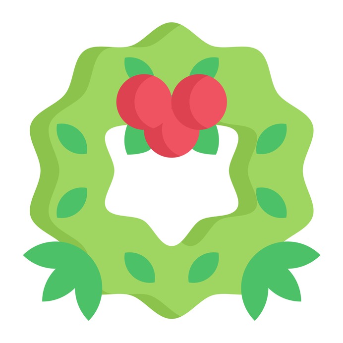 See more icon inspiration related to wreath, bow, ornament, christmas wreath, adornment, decoration and christmas on Flaticon.