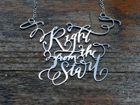 swissmiss #steel #calligraphy #kluge #substudio #crystal #stainless #necklace