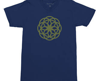 Sacred Flower (80 printed) Geometry t shirt