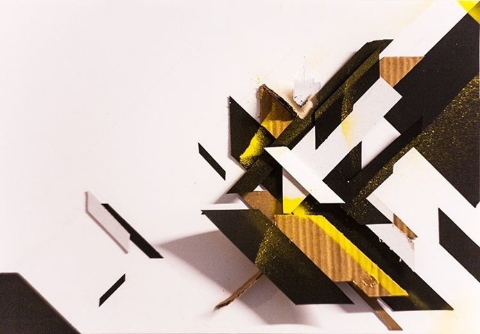 The Creation of Adam deconstructed #lines #shapes #collage #graffiti #minimal #minimalism #contemporary #contemporaryart #spray #spraypaint
