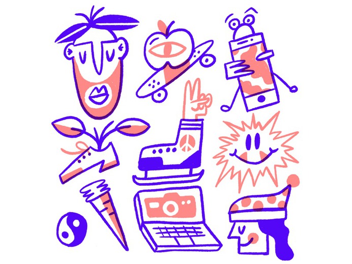 🥕 fun peace loose drawing illustration procreate doodle art