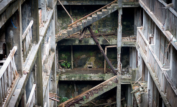 CJWHO ™ (Gunkanjima (軍艦島, Battleship Island) officially...) #design #landscape #abandoned #photography #architecture #art #japan