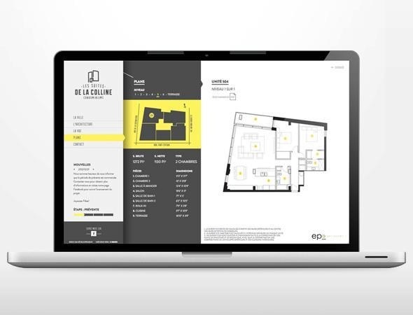 Les Suites de la Colline Website #design #web