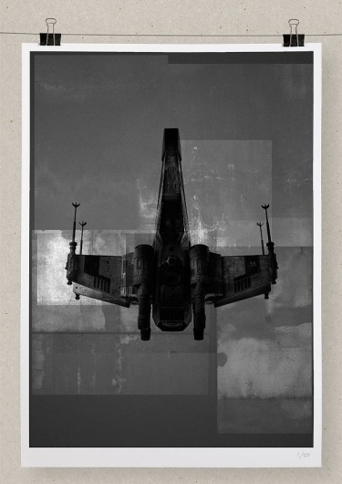 Editions of 100 — X—WING #print #wars #berg #star #poster