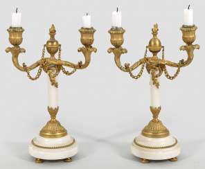 Pair of girandoles in the Louis XVI style