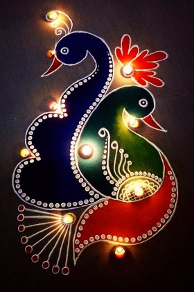 Diwali rangoli easy designs