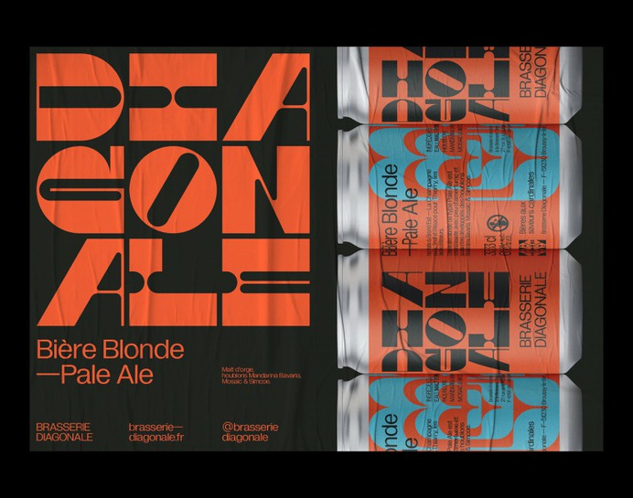 Brasserie Diagonale – Brand identity