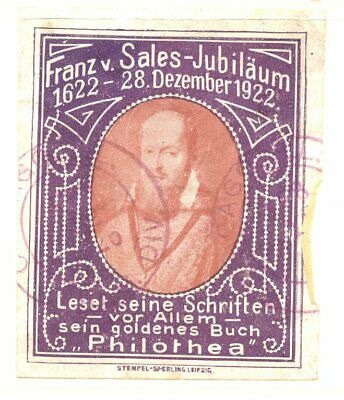 Poster-Stamp-Leipzig-Germany-1922-Franz-Sales-Jubilee.jpg (344×400)