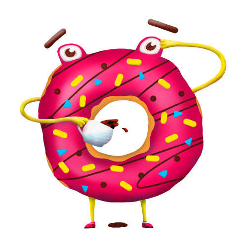 #pchelisimus #donut #coffee #morning #character